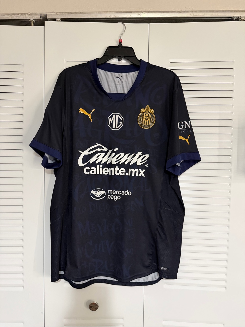 Puma Men Navy Chivas Away Soccer Jersey